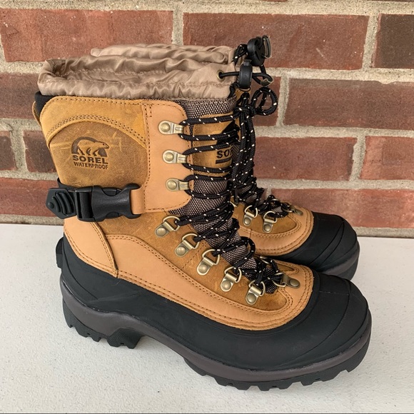 Sorel Other - Sorel conquest tan lace up snow waterproof boots